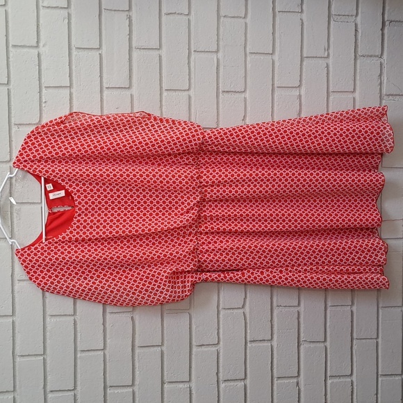 Tacera Red/White Elastic Waist Band Sleeveless Lined Dress. Size 3X NWOT - Picture 1 of 10